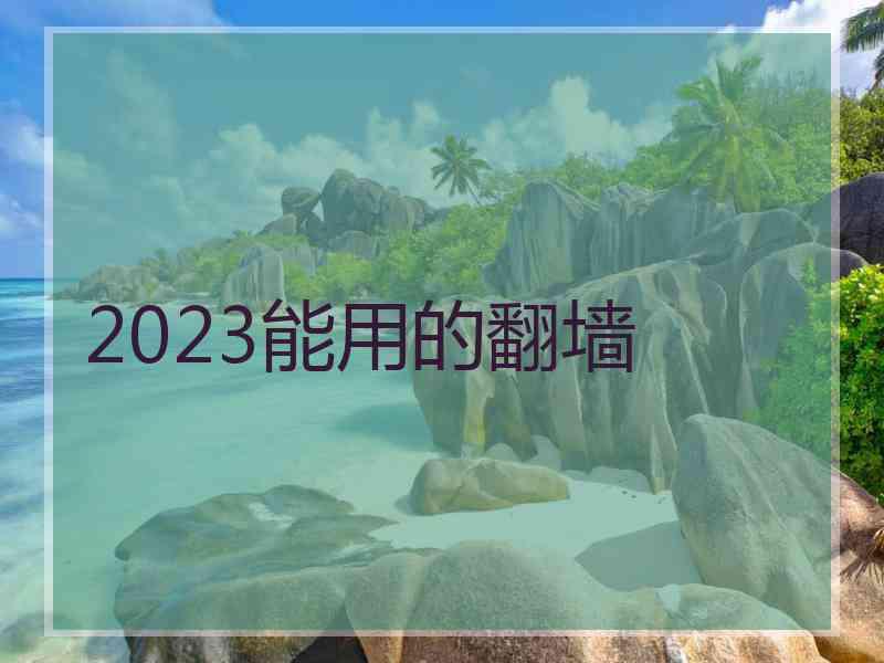 2023能用的翻墙