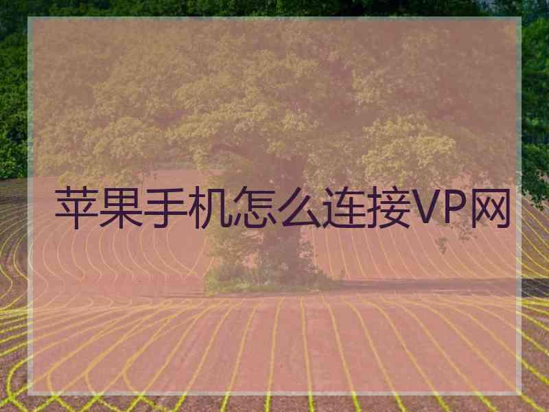 苹果手机怎么连接VP网