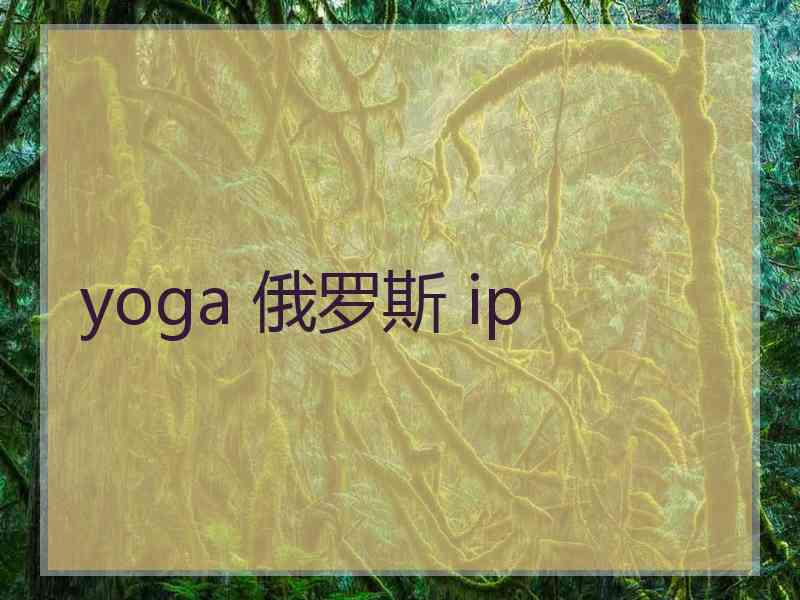 yoga 俄罗斯 ip