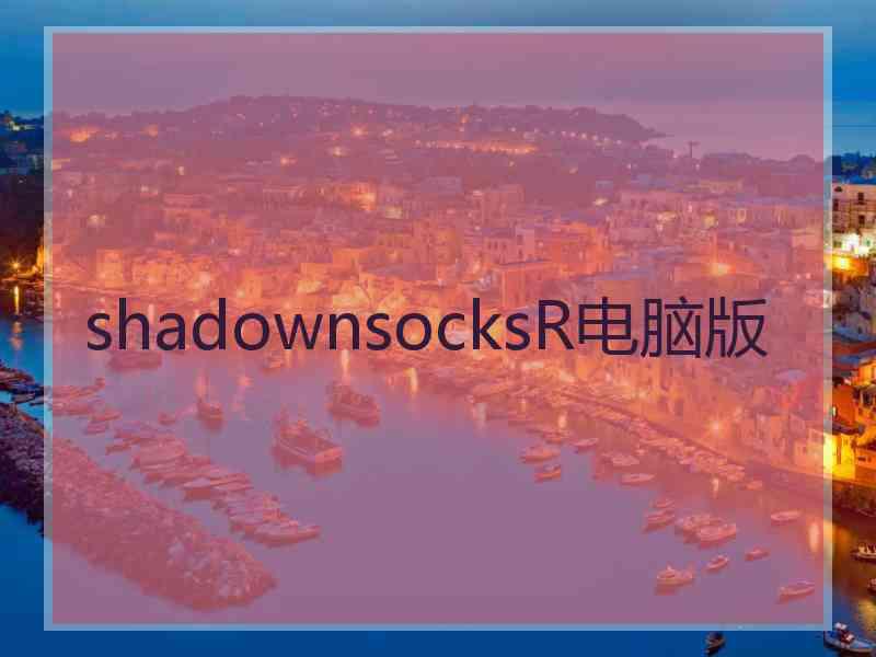 shadownsocksR电脑版