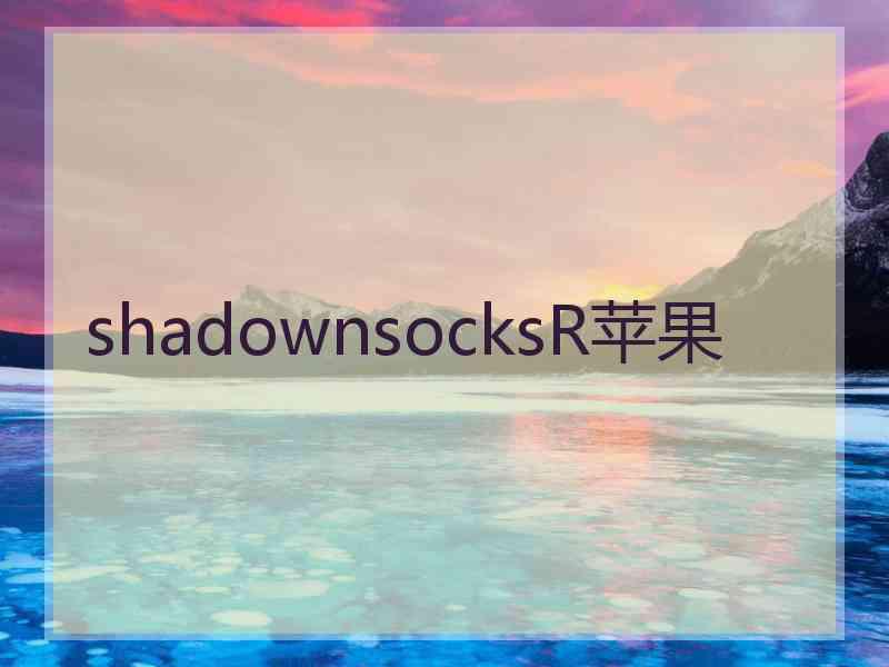 shadownsocksR苹果