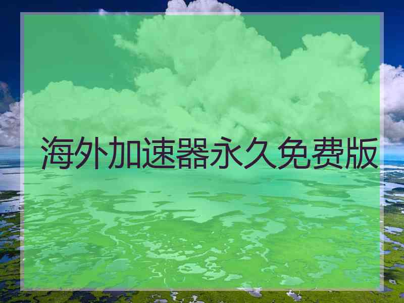 海外加速器永久免费版