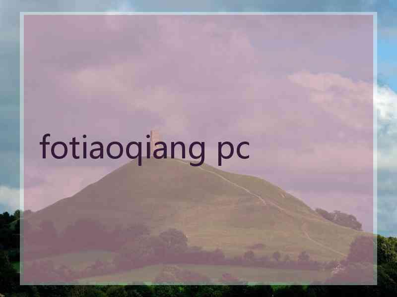 fotiaoqiang pc