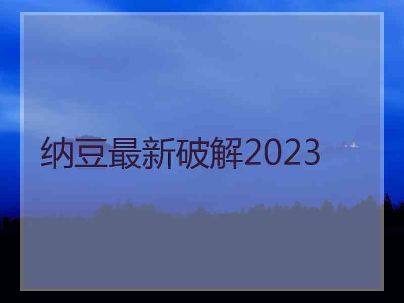 纳豆最新破解2023