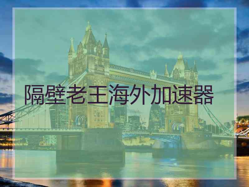 隔壁老王海外加速器