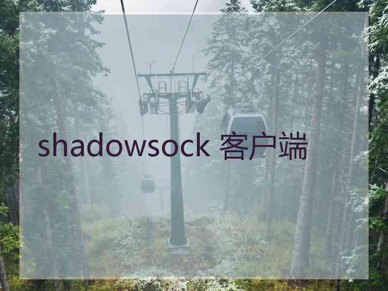 shadowsock 客户端