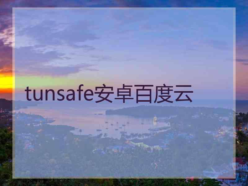 tunsafe安卓百度云