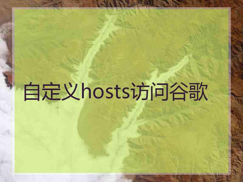 自定义hosts访问谷歌