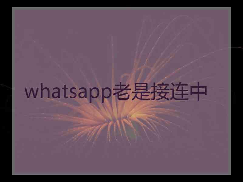 whatsapp老是接连中