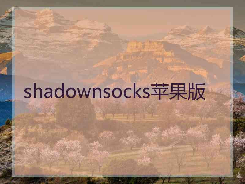 shadownsocks苹果版