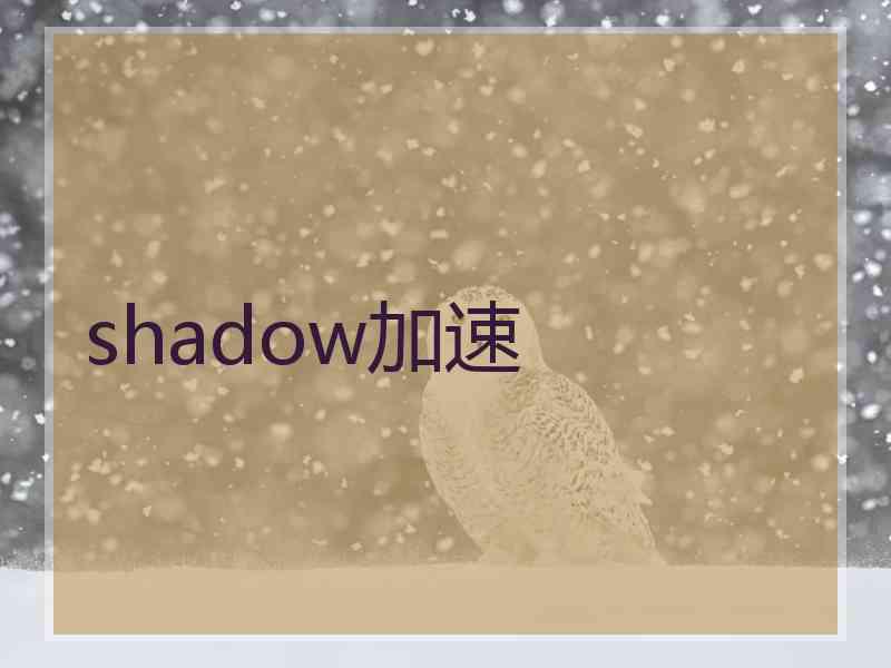 shadow加速