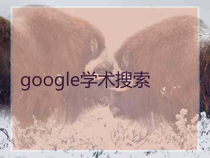 google学术搜索