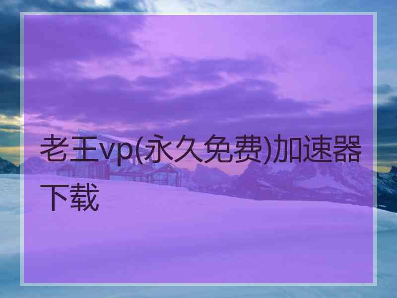 老王vp(永久免费)加速器下载