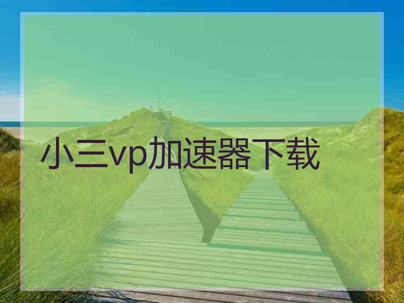 小三vp加速器下载