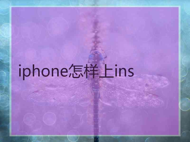 iphone怎样上ins