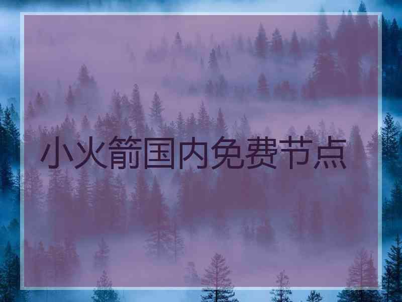 小火箭国内免费节点