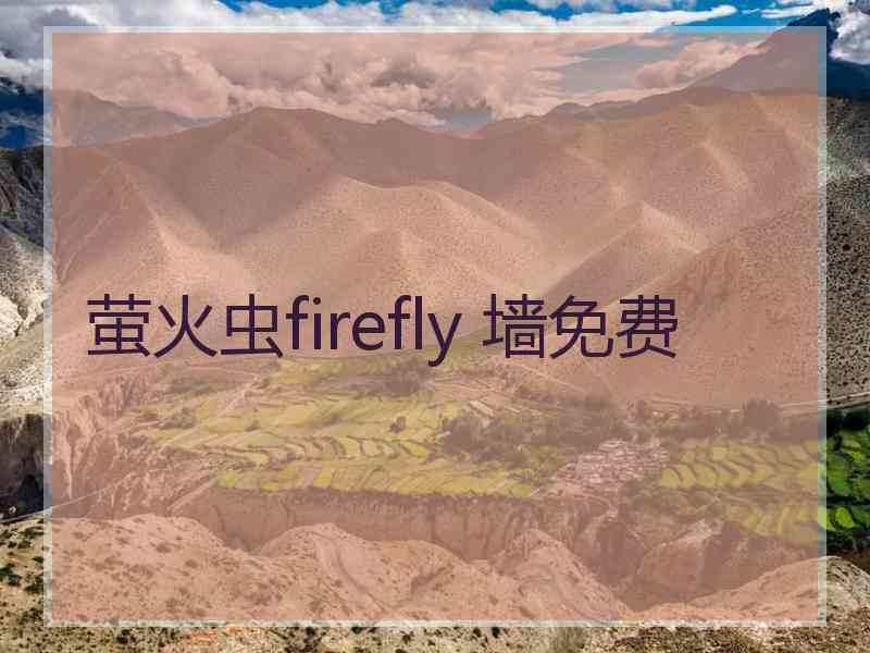 萤火虫firefly 墙免费