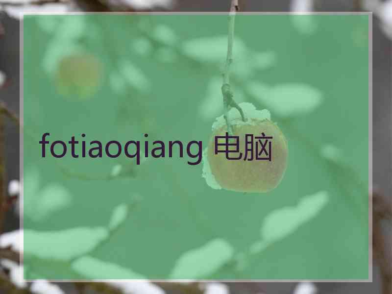 fotiaoqiang 电脑