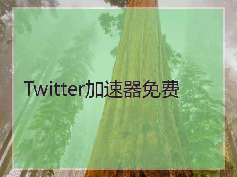 Twitter加速器免费