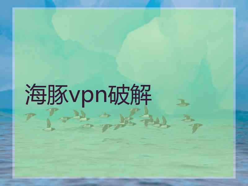 海豚vpn破解