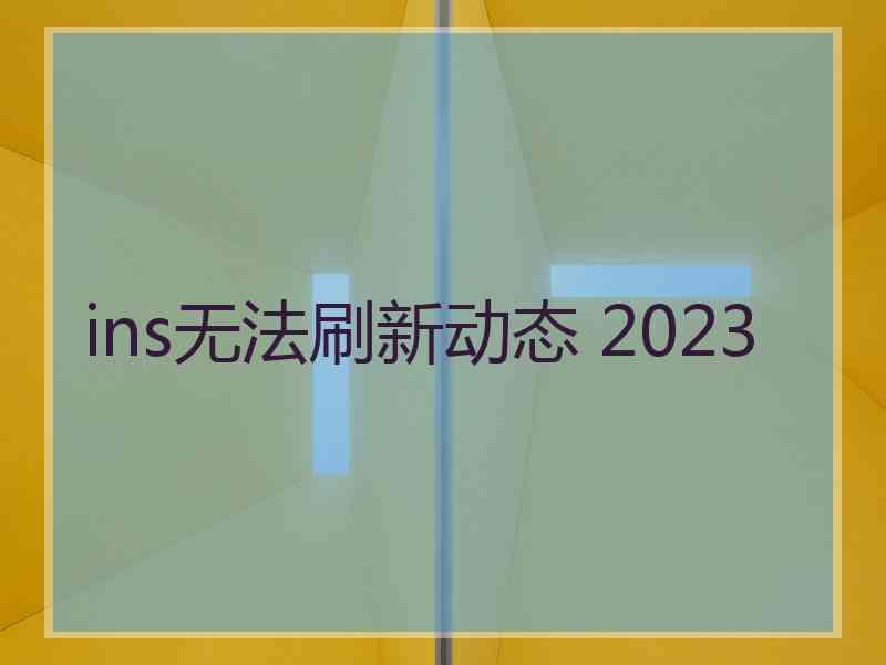 ins无法刷新动态 2023