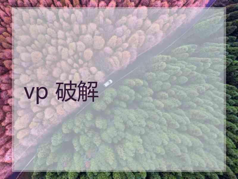 vp 破解