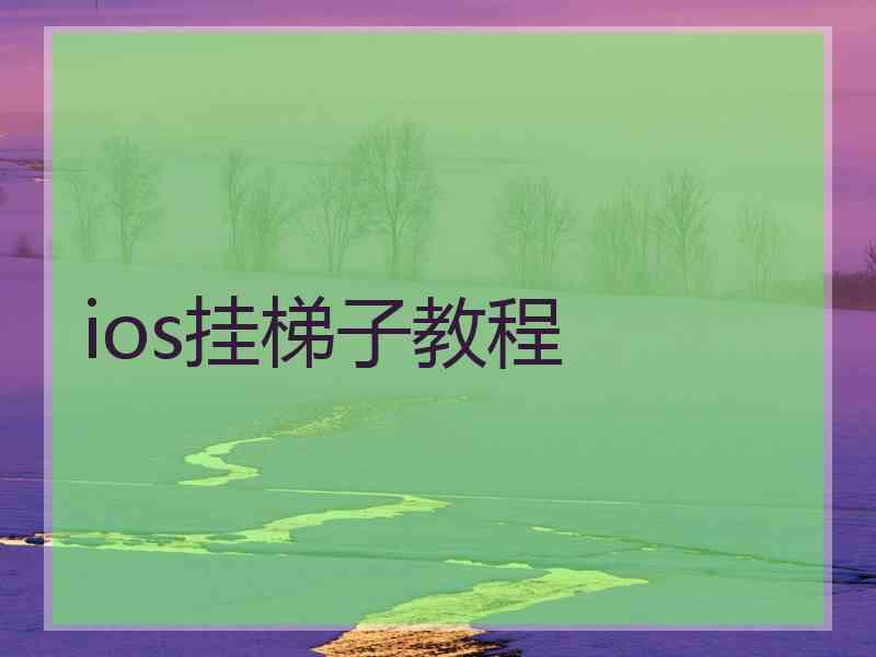 ios挂梯子教程