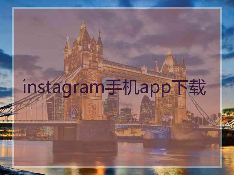 instagram手机app下载